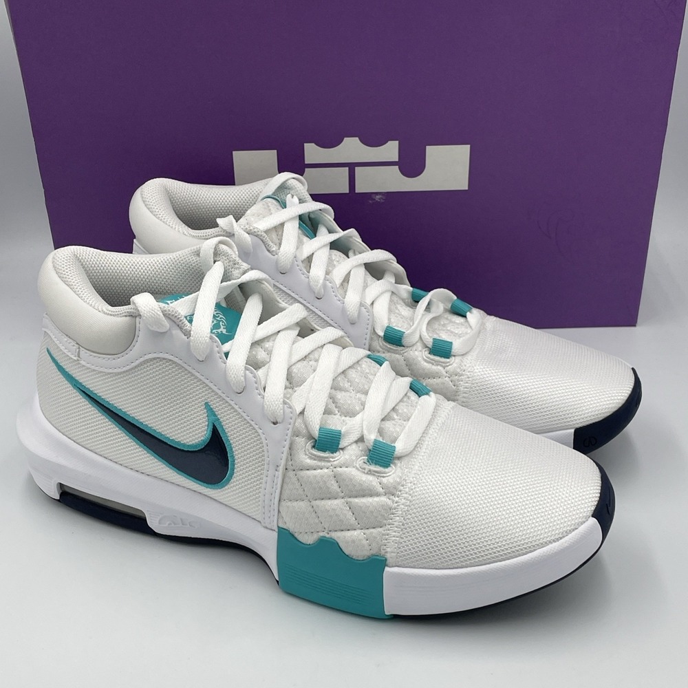 Nike LeBron James Witness 8 EP Shoes Mens Size 9.5 White Dusty Cactus HQ2139-101
